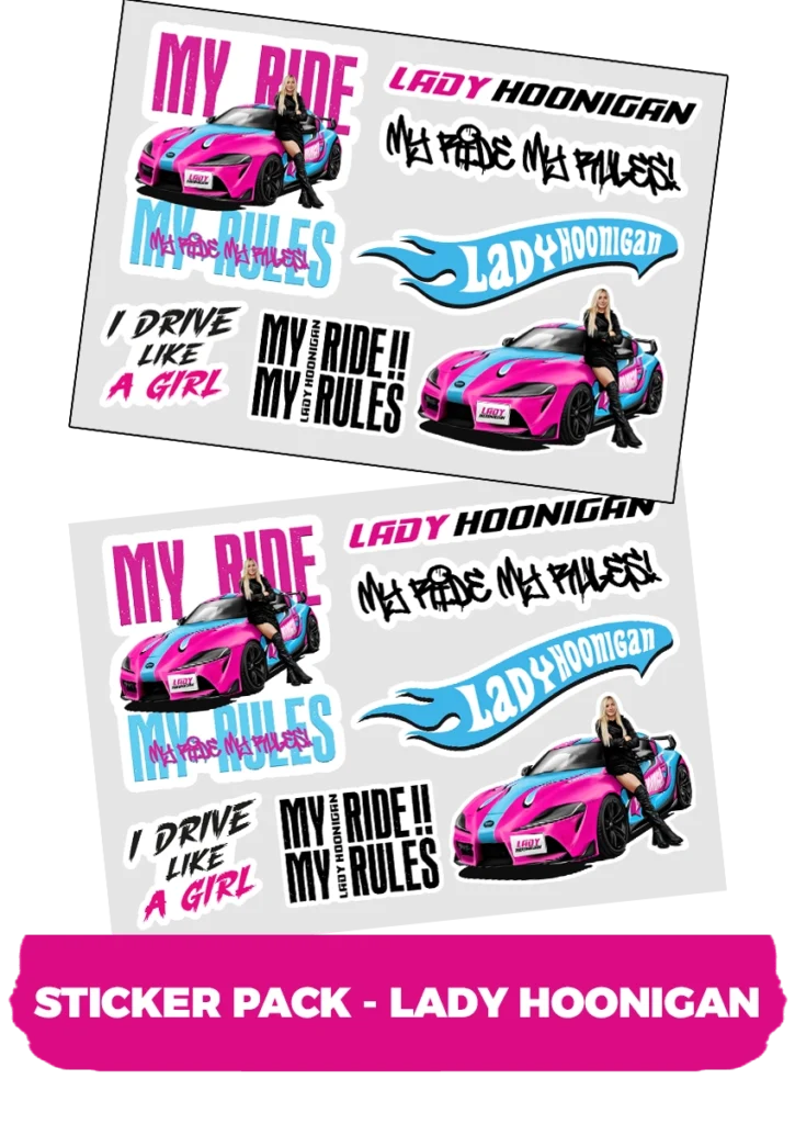 stickerpack lady hoonigan nálepky