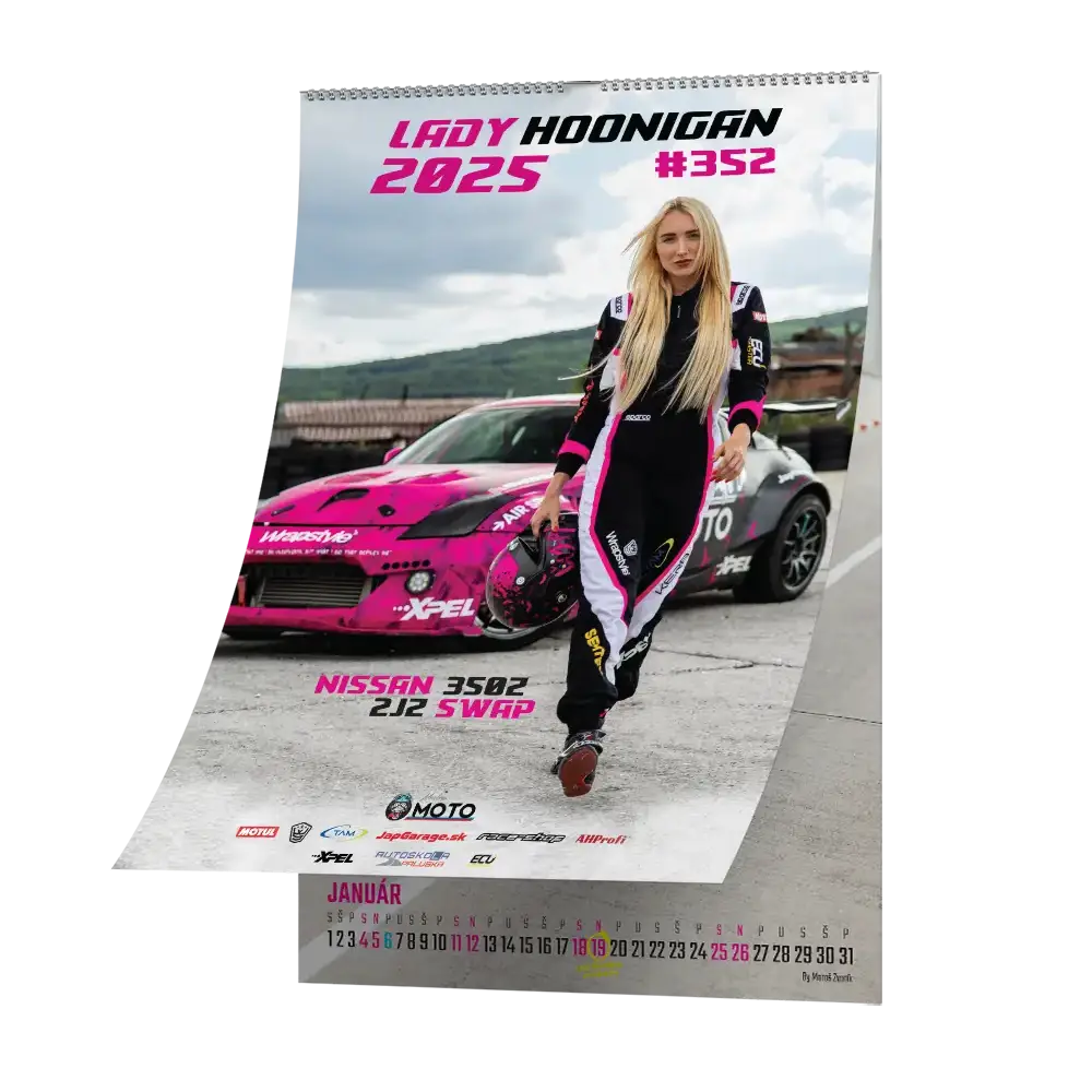 kalendar lady hoonigan 2025