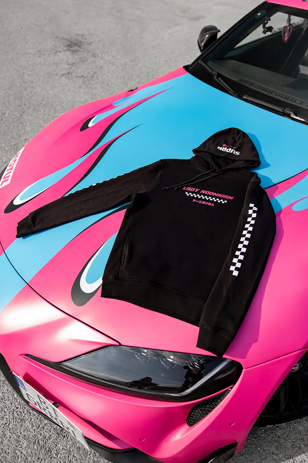 Lady Hoonigan merch Toyota Supra